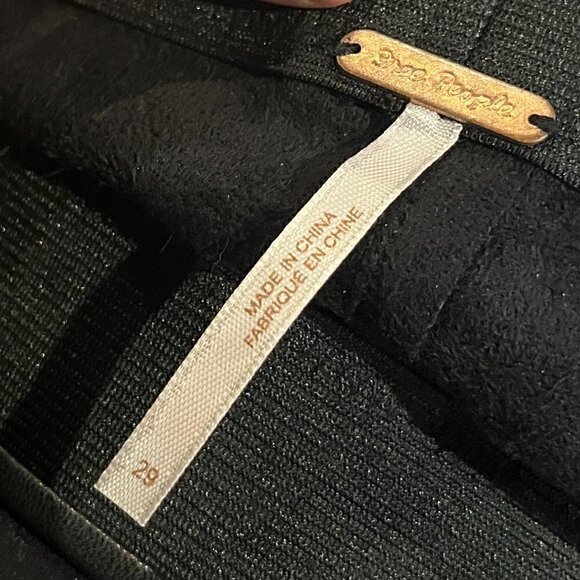 Free People black faux leather leggings - Picture 4 of 5